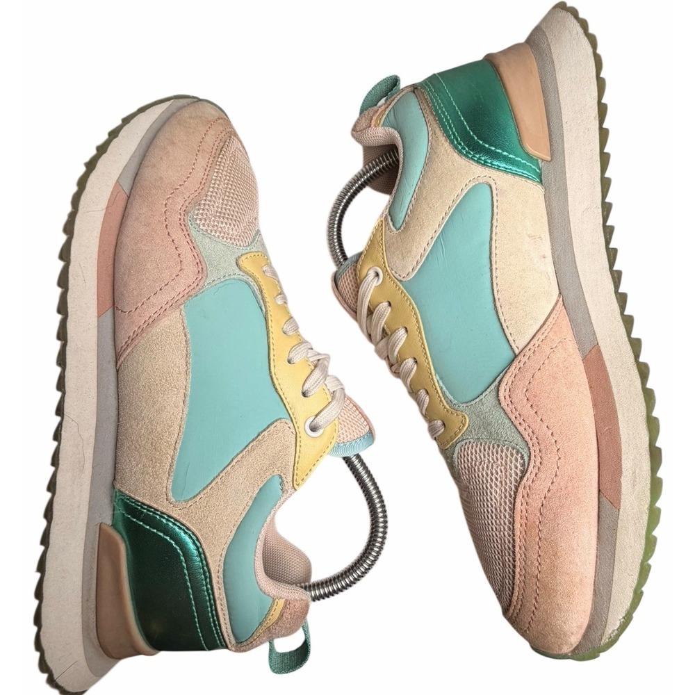 HOFF Singapore Pastel Colorblock Retro Sneakers Womens 8 EU 39 - Picture 3 of 12